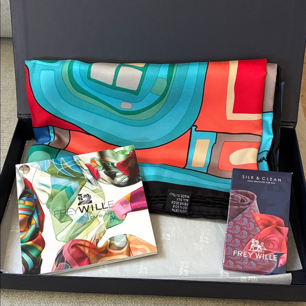 Multicolor Silk Scarf - Picture 3 of 5